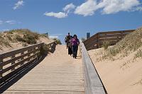  Betty & Kirsty coming down the boardwalk at Cape Woolamai, Phillip Island